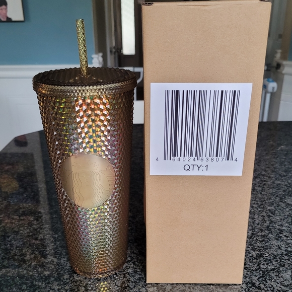 DISNEY X STARBUCKS 50th Aniversary Disney World Studed Gold Tumbler - Picture 4 of 5